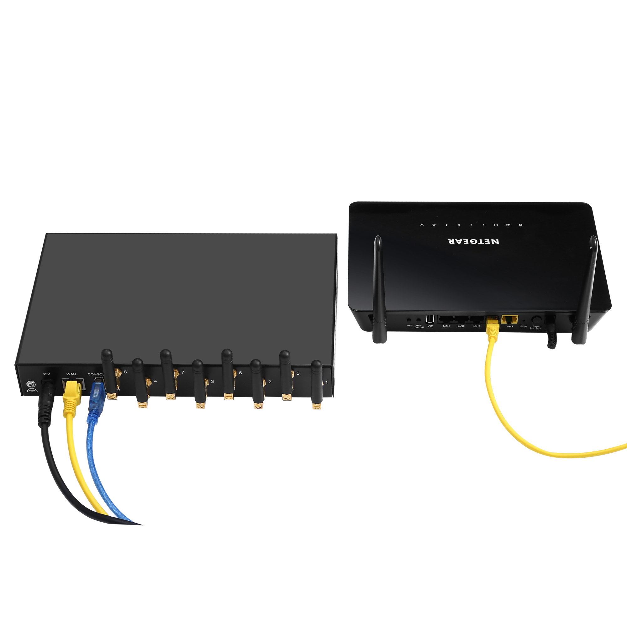 8-портовый GSM VOIP SK шлюз для инициирования и завершения вызовов в GSM
